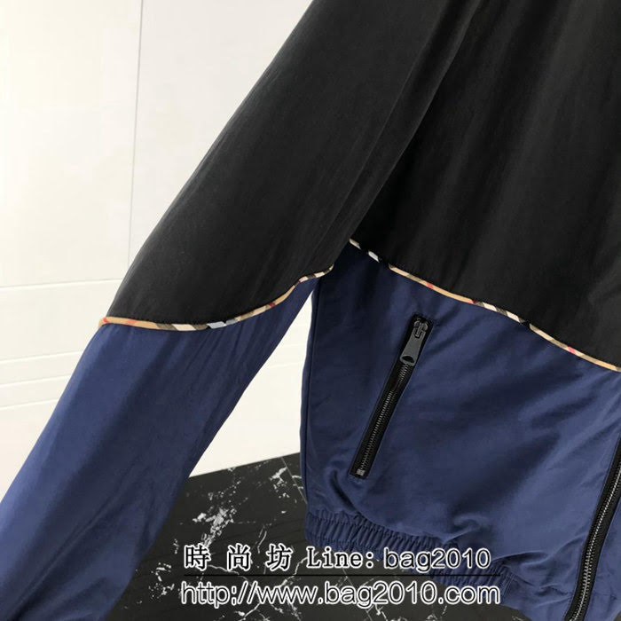 BURBERRY巴寶莉 18SS秋冬新款 撞色拼接 男款羽絨服 ydi2191